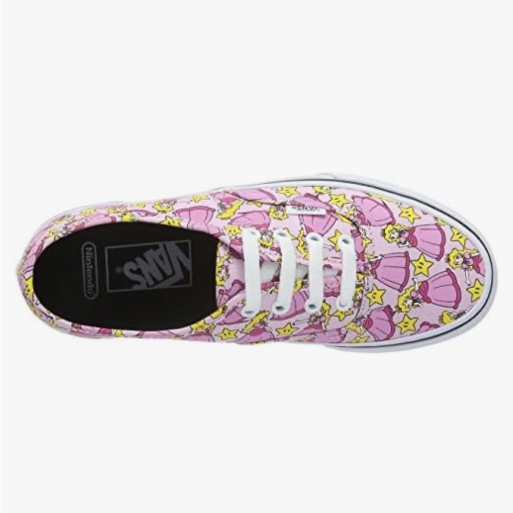 Vans Authentic Nintendo Princess Peach Low Top Trainers - Picture 6 of 16